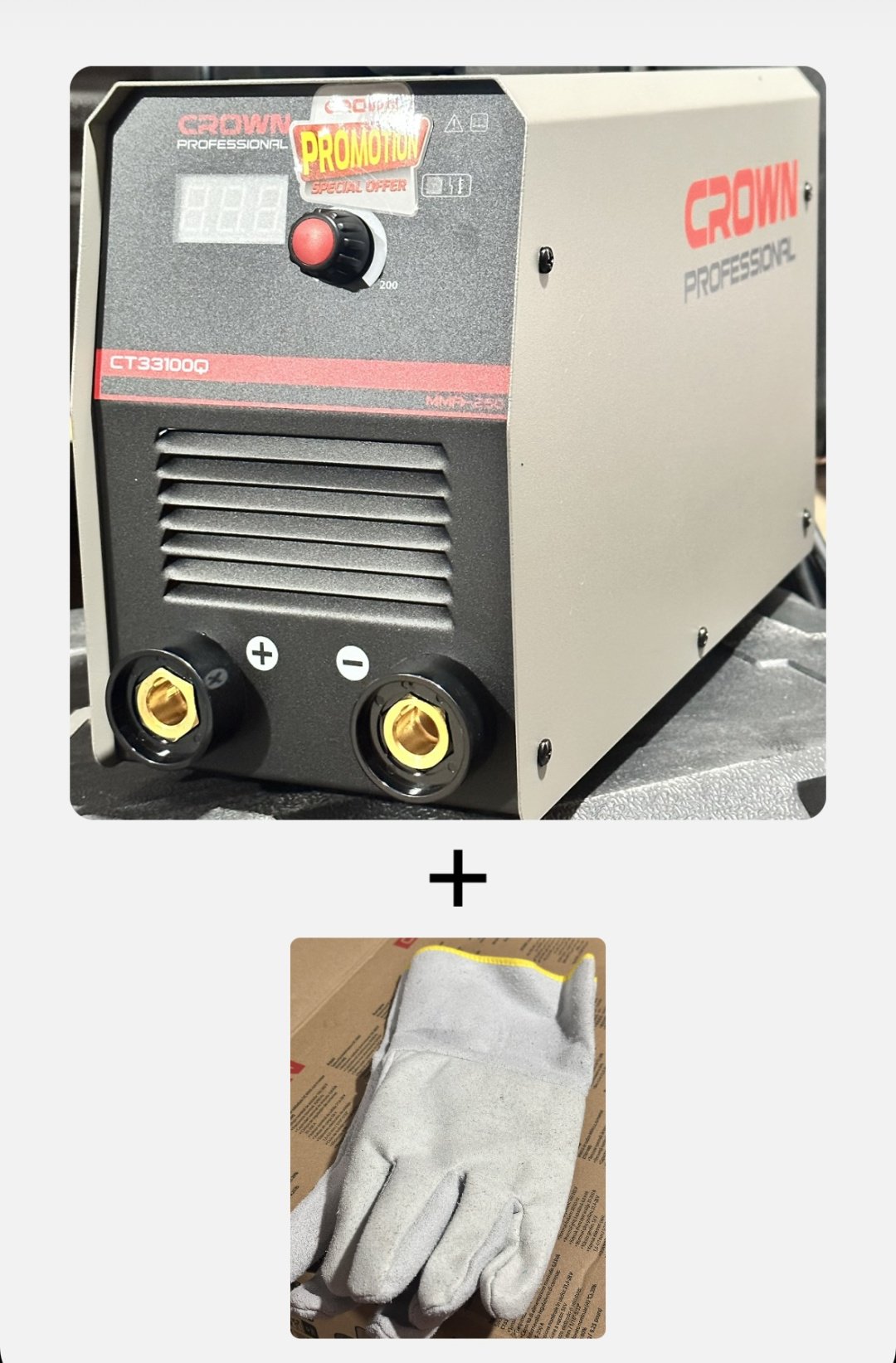 CROWN сварочный инвертор Crown CT33100Q (ручная дуговая сварка (MMA))