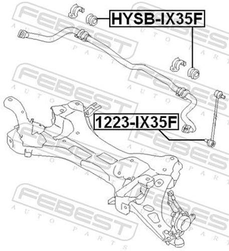 FEBEST втулка стабилизатора FEBEST HYSB-IX35F купить,NaN