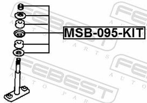 FEBEST втулка стабилизатора FEBEST MSB-095-KIT купить,NaN