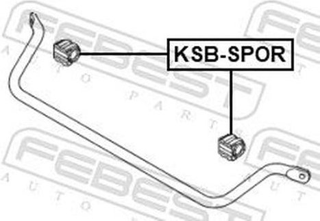 FEBEST втулка стабилизатора FEBEST KSB-SPOR купить,NaN