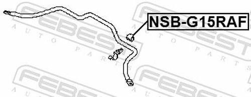 FEBEST втулка стабилизатора FEBEST NSB-G15RAF купить,NaN