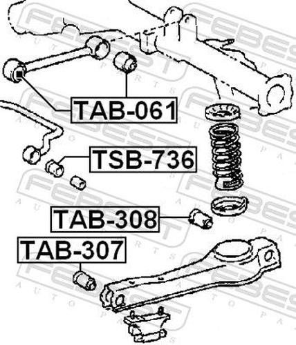 FEBEST втулка стабилизатора FEBEST TSB-736 купить,NaN