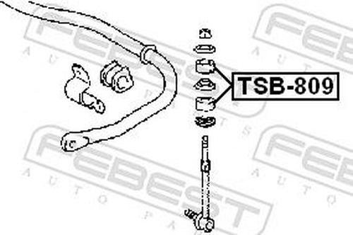 FEBEST втулка стабилизатора FEBEST TSB-809 купить,NaN