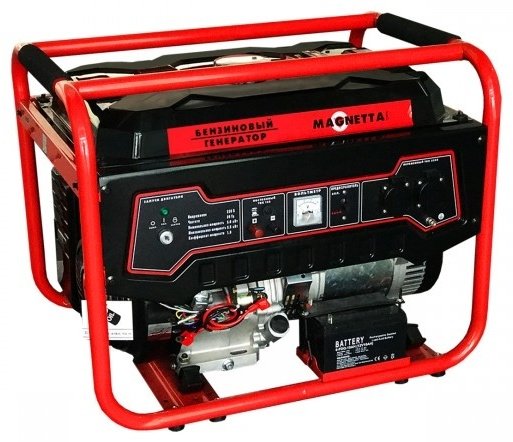 Электростанция бензиновая Magnetta 5 кВт 1 (220 В), GFE6500