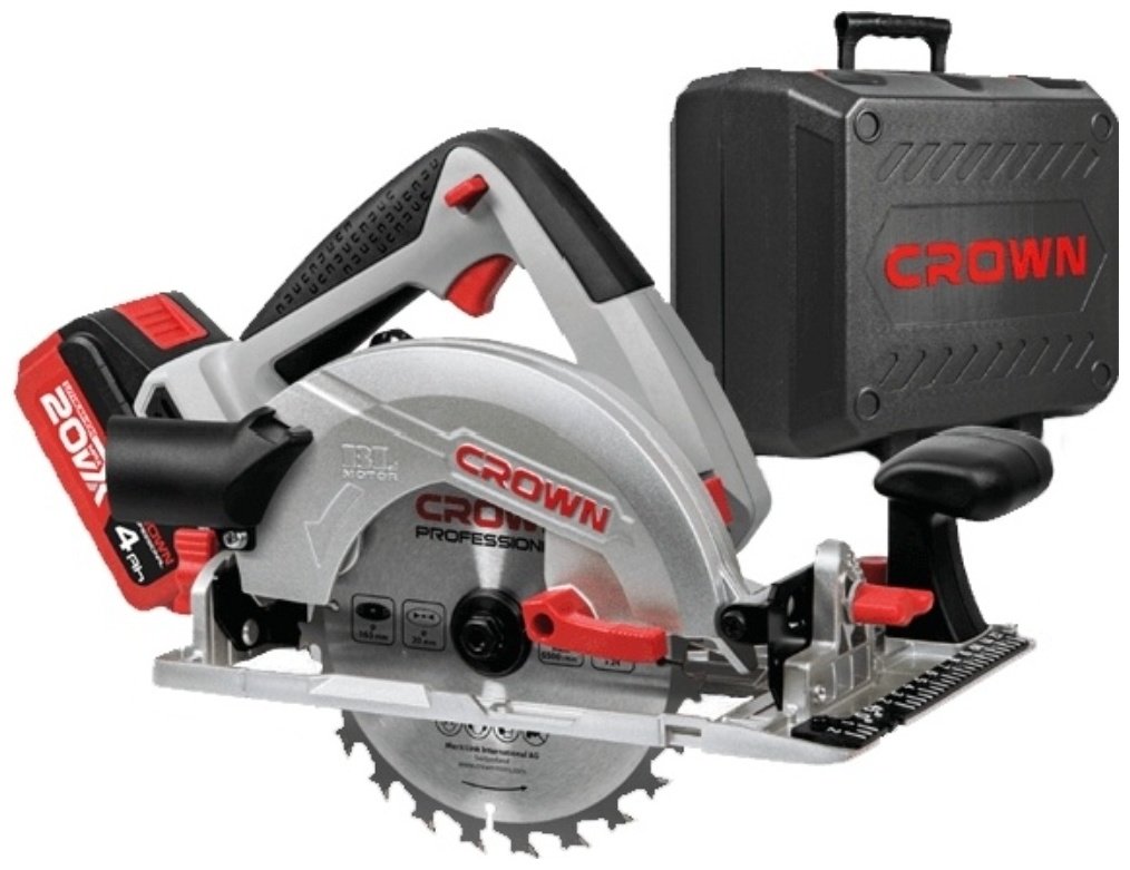 Дисковая пила CROWN CT 25002-165НХ, аккумуляторная