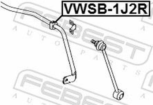 FEBEST втулка стабилизатора FEBEST VWSB-1J2R купить,NaN