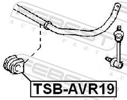 FEBEST втулка стабилизатора FEBEST TSB-AVR19 купить,NaN