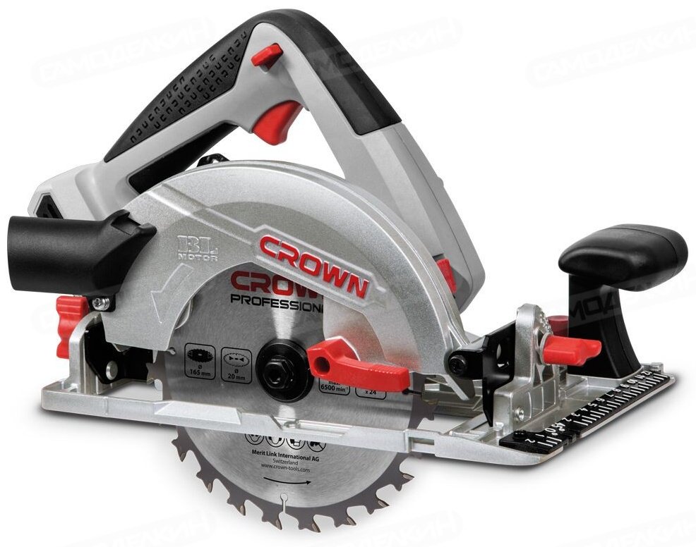 Дисковая пила CROWN CT 25002-165НХ, аккумуляторная - ForteMarket Дисковая пила CROWN CT 25002-165НХ, аккумуляторная купить,0