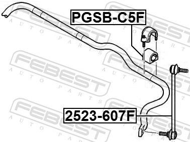 FEBEST Втулка Стабилизатора PGSBC5F купить,NaN
