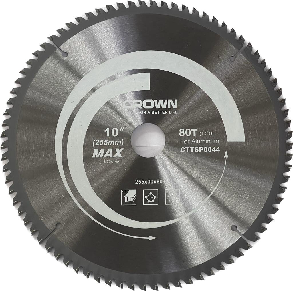 Пильный диск по металлу CROWN CTTSP0044, 255x30 мм, 80Т купить,NaN