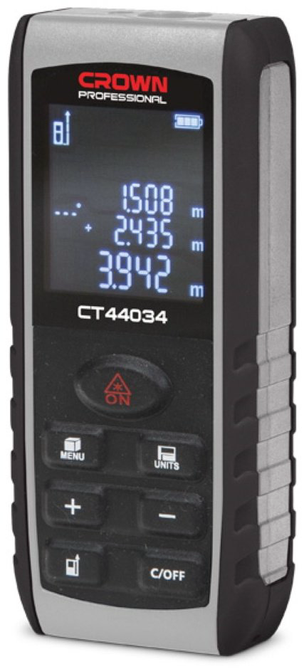 Лазерный дальномер CROWN CT44034, дальность до 80 м купить,NaN