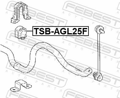 FEBEST Втулка Стабилизатора TSBAGL25F купить,NaN