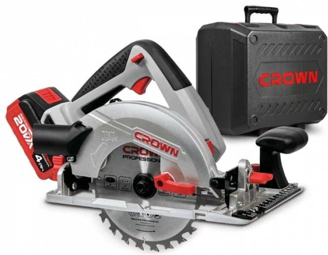 Дисковая пила CROWN CT25002-165HX-4, аккумуляторная купить,NaN