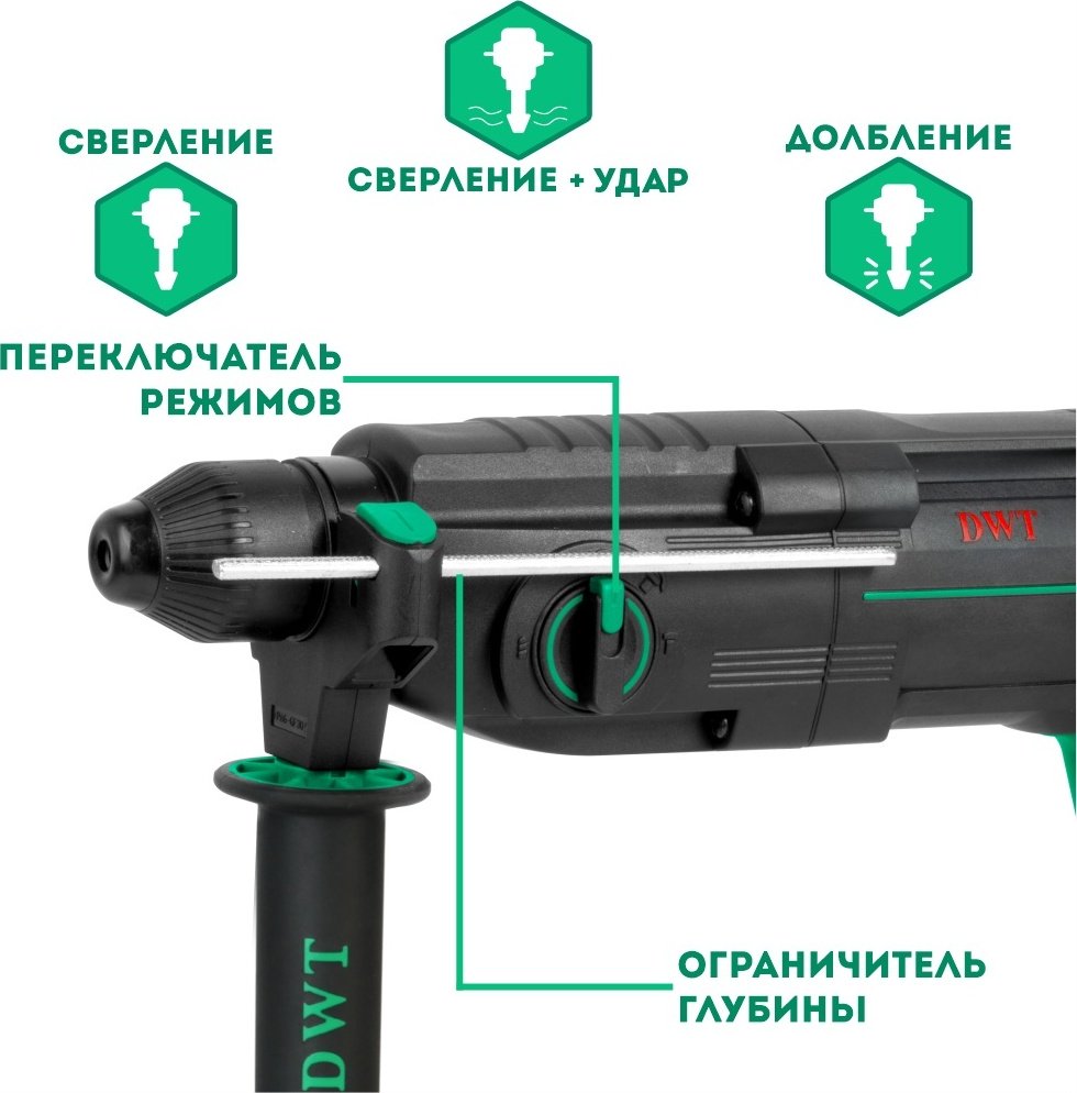 Перфоратор DWT SBHP08-26 BMC 2.8 Дж, SDS-Plus - ForteMarket Перфоратор DWT SBHP08-26 BMC 2.8 Дж, SDS-Plus купить,0