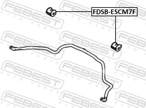 FEBEST Втулка Стабилизатора FDSBESCM7F купить,NaN