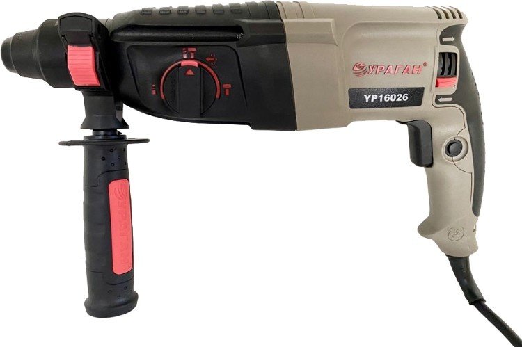 Перфоратор URAGAN YP16026 3 Дж, SDS-Plus