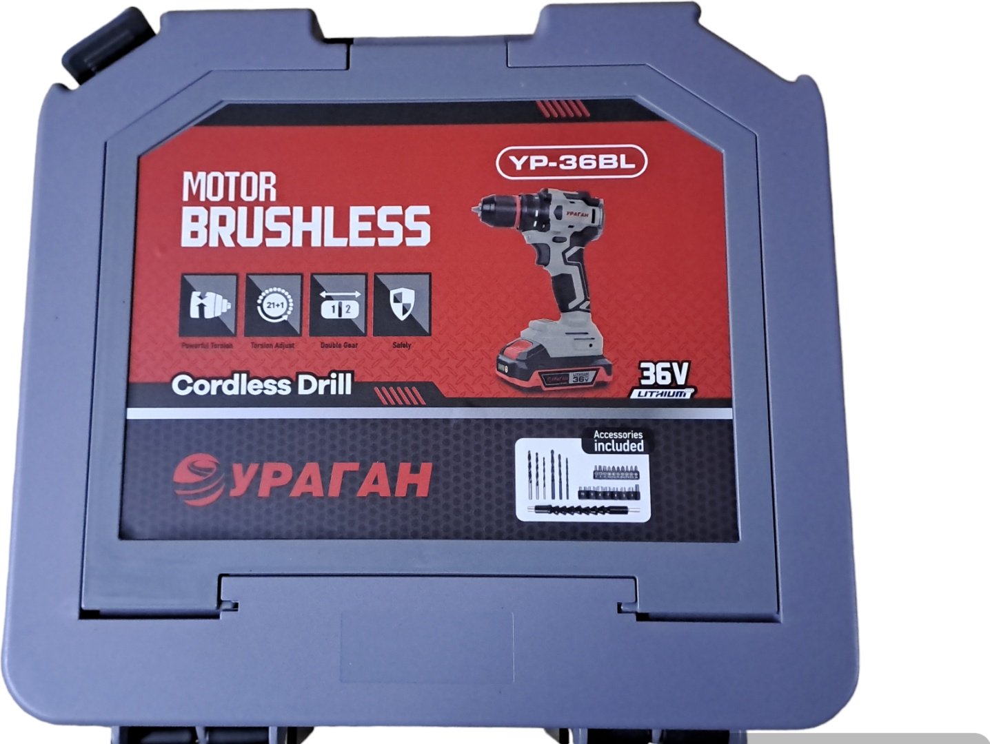 УРАГАН шуруповерт YP-36BL