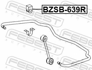 FEBEST Втулка Стабилизатора BZSB639R купить,NaN