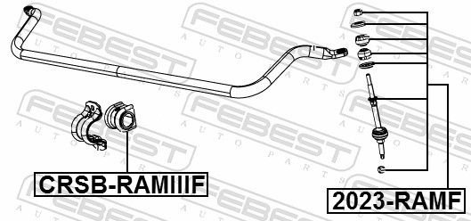 FEBEST Втулка Стабилизатора CRSBRAMIIIF купить,NaN