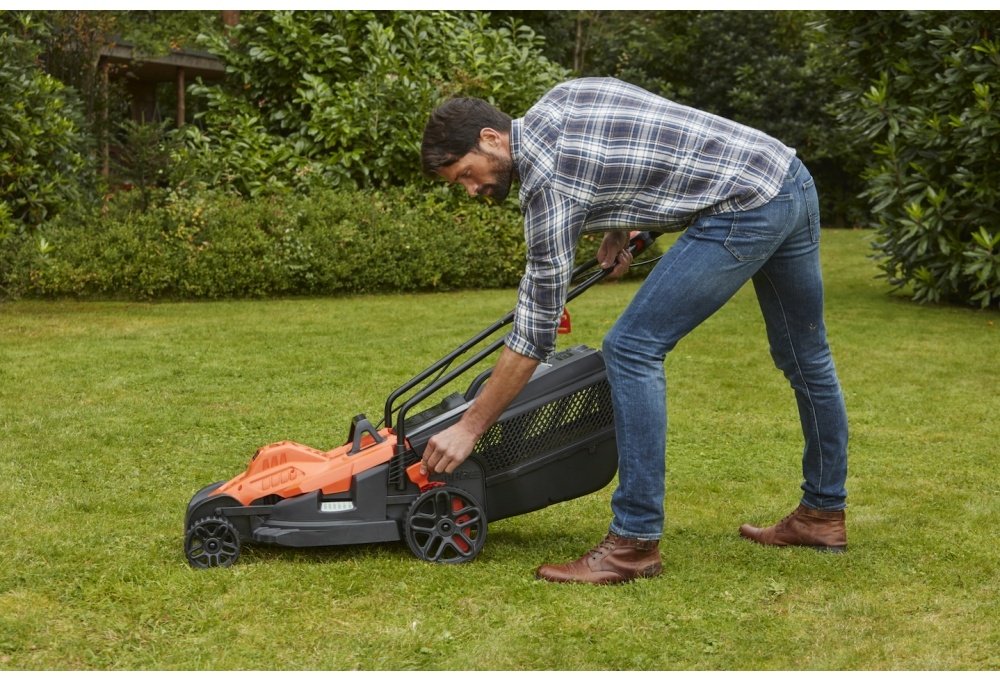 Газонокосилка колесная электрическая Black & Decker BEMW481BH - ForteMarket Газонокосилка колесная электрическая Black & Decker BEMW481BH купить,0