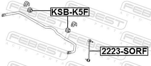 FEBEST втулка стабилизатора FEBEST KSB-K5F купить,NaN
