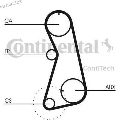 CONTITECH Ремень ГРМ - Газораспределительного Механизма CT848