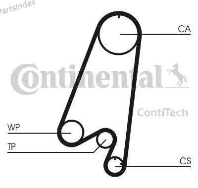 CONTITECH Ремень ГРМ - Газораспределительного Механизма CT910