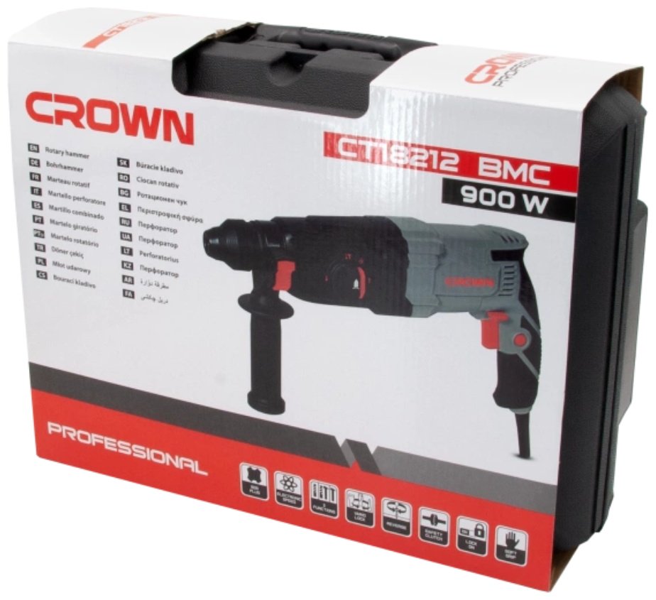 Перфоратор CROWN CT18212 BMC 3.4 Дж, SDS-Plus купить,0