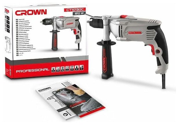 CROWN дрель CT10130C купить,0