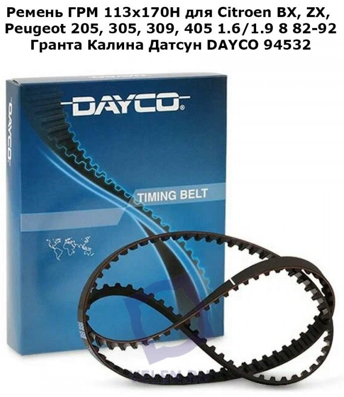 DAYCO ремень ГРМ 94532 купить,NaN
