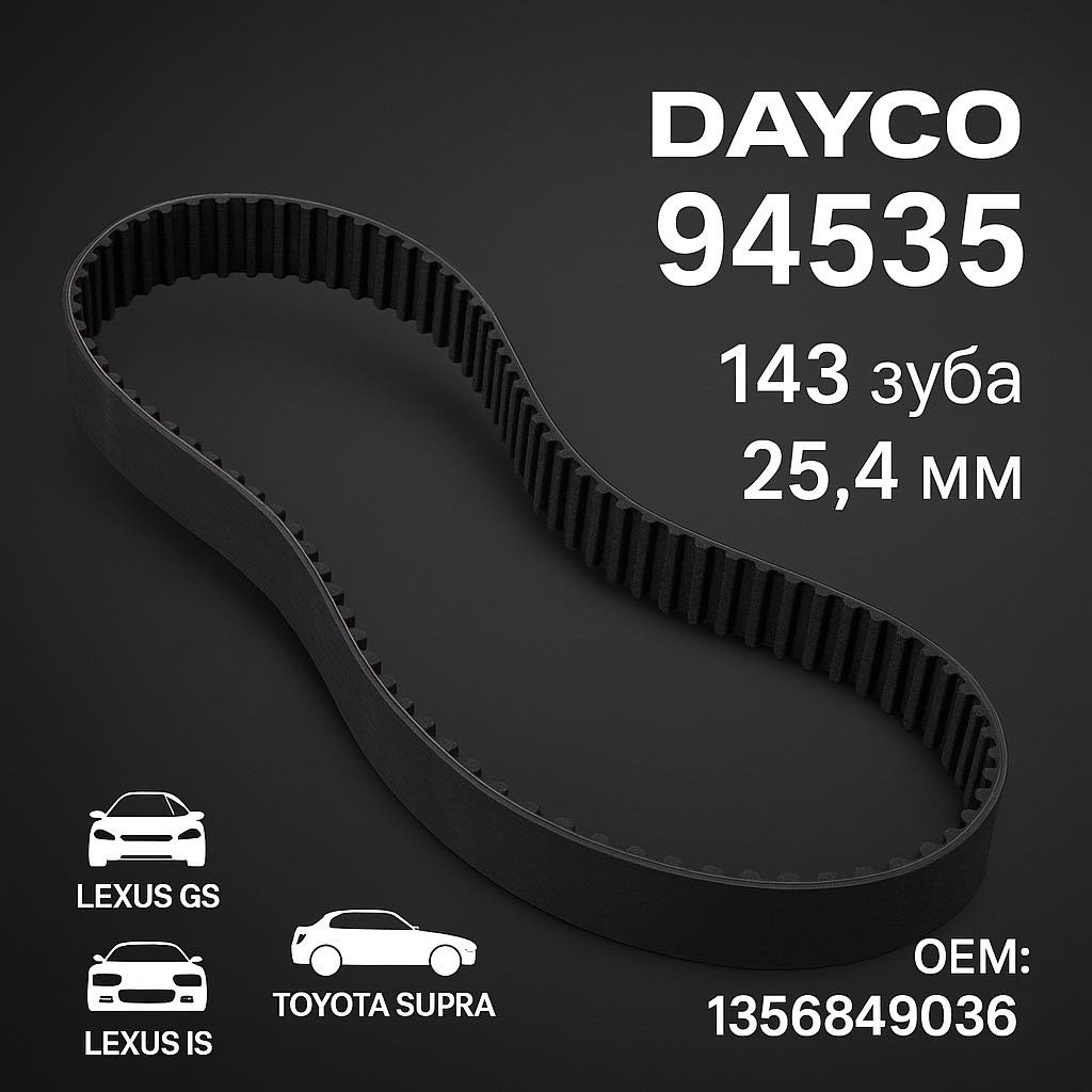 DAYCO ремень ГРМ 94535 купить,NaN