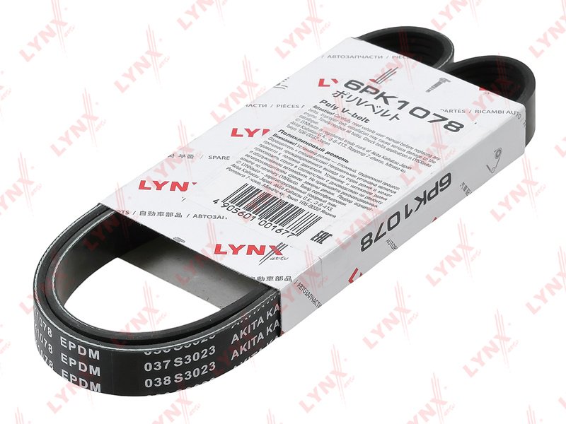 LYNXauto ремень поликлиновый 6PK1078 купить,NaN