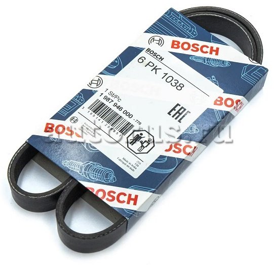 Bosch ремень поликлиновый 6PK1038 купить,NaN