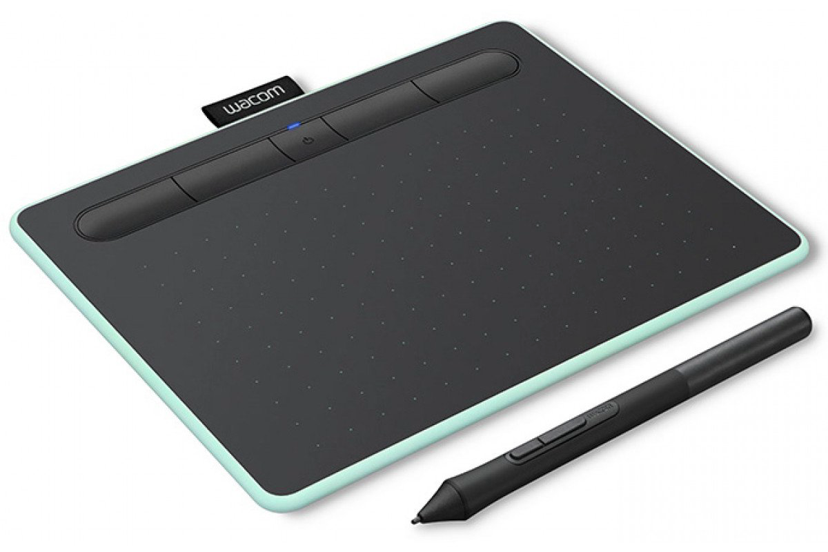 Графический планшет Wacom Intuos Medium Bluetooth CTL-6100WLE-N зеленый купить,NaN