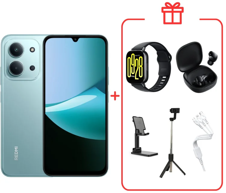 Смартфон Redmi 15C NFC 8 ГБ/256 ГБ зеленый + подарок купить,NaN