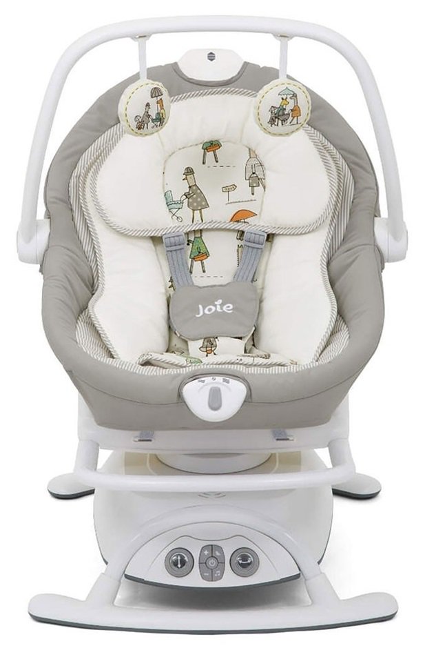 Электрокачель 2в1 Joie Sansa Fern Grey купить,0