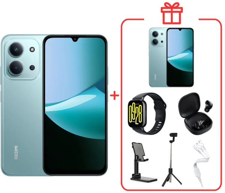 Смартфон Redmi 15C NFC 8 ГБ/256 ГБ зеленый + подарок купить,NaN