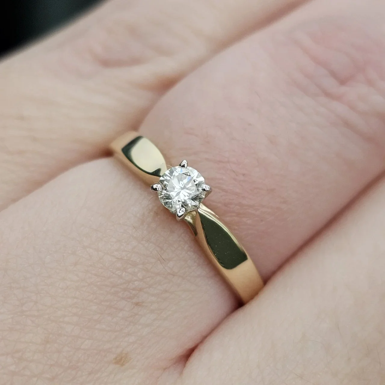 Кольцо Deimantas 112615884 16,5р 0,22ct. купить,NaN