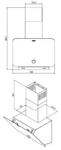 Вытяжка Kanzler D 506 S черный купить,0