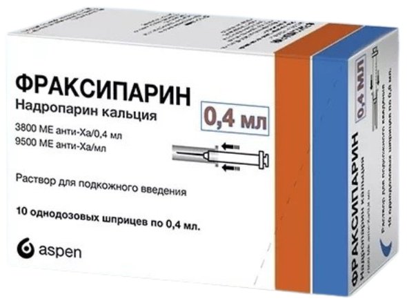 Фраксипарин раствор 3800 МЕ анти-Ха/0.4 мл 10 шт