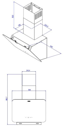Вытяжка Kanzler D 566 S черный