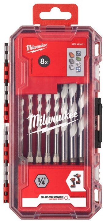 Набор оснастки универсальный 8 в 1 Milwaukee DRILLS GEN2 4932493871 купить,0
