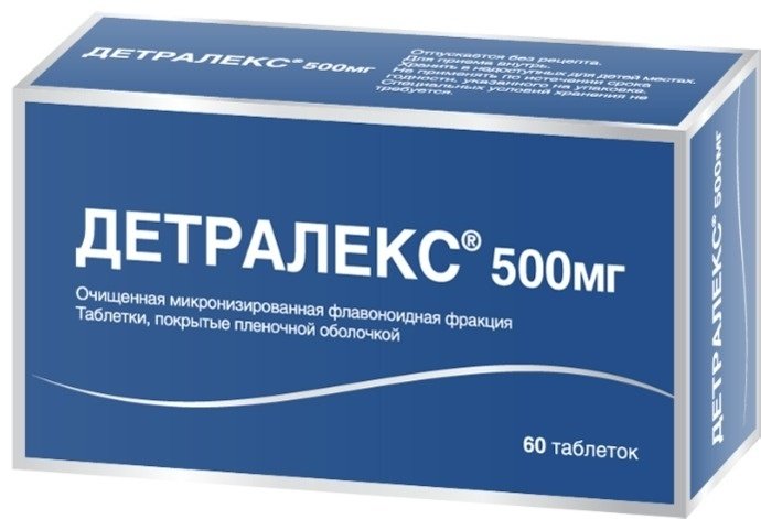 Детралекс таблетки 500 мг 60 шт