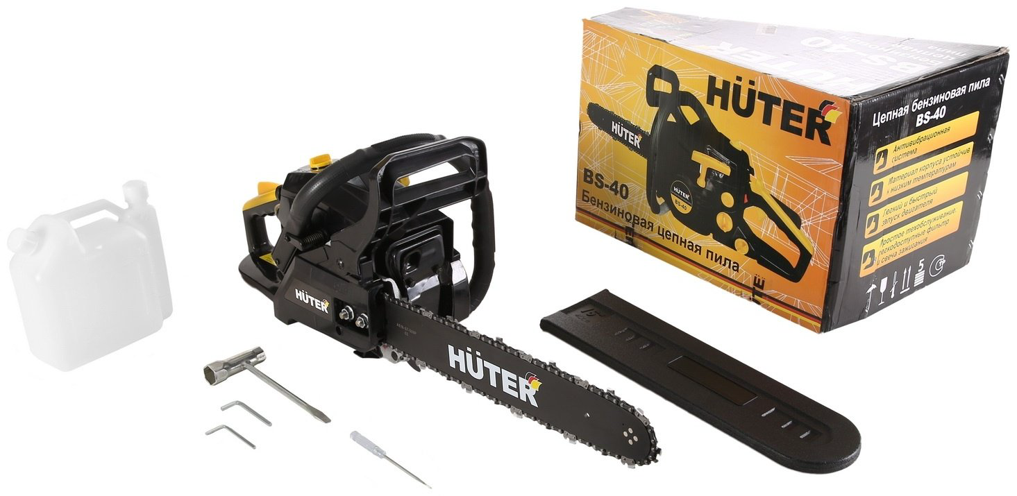 Цепная пила Huter бензиновая BS-40 купить,NaN