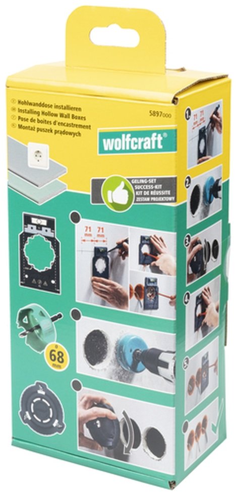 Набор для монтажа подрозетников Wolfcraft 5897000