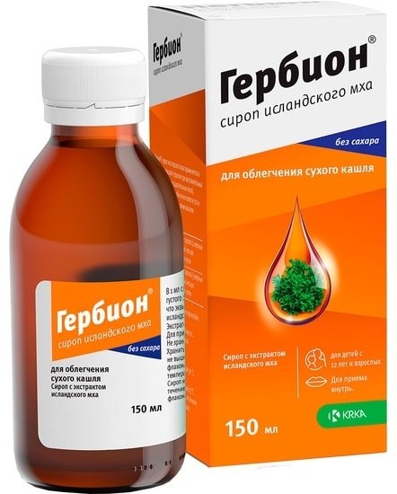 Гербион мох сироп 150 мл