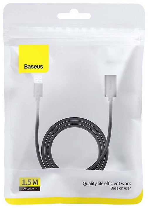 Кабель Baseus USB 2.0 A - USB 2.0 A 1.5 м AirJoy Series B00631101111-00 купить,0