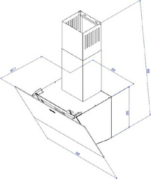 Вытяжка Kanzler D 558 W белый