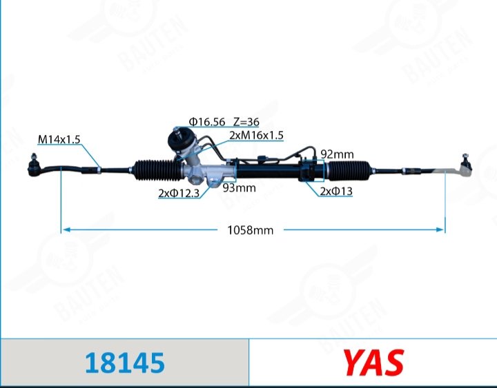 Рулевая рейка YAS гидравлическая 18145 левый руль купить,NaN