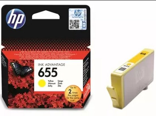 Картриджи HP 655 Y CZ112AE BHK желтый (yellow) купить,NaN